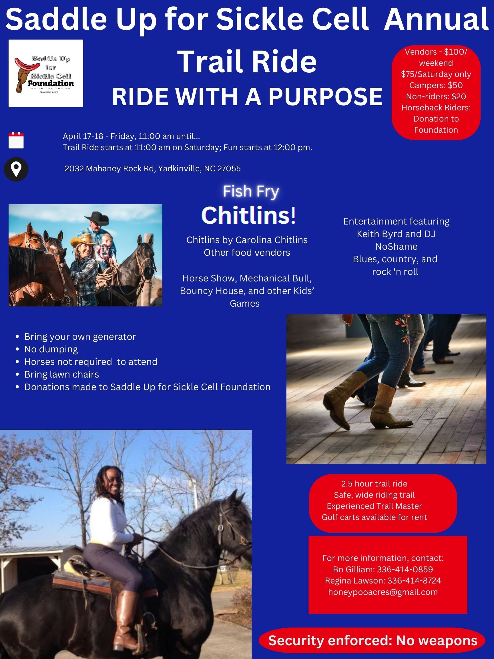 TRAIL RIDE 🐎 - April 17th & 18th