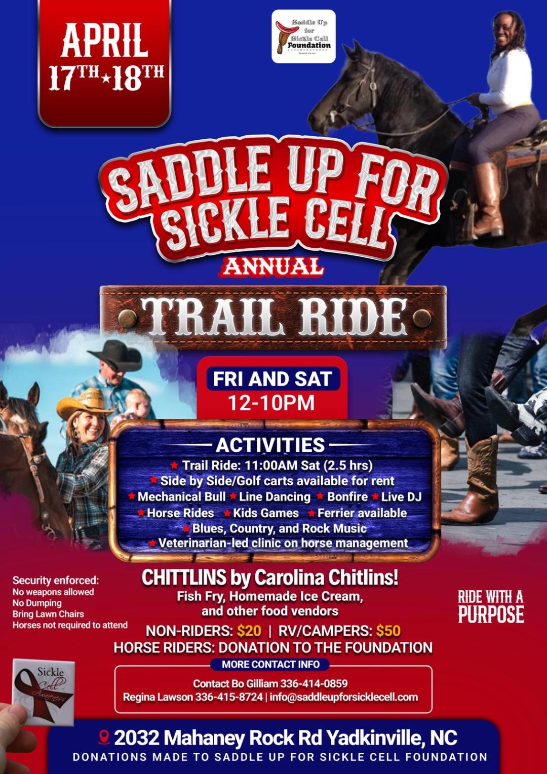 TRAIL RIDE 🐎 - April 17th & 18th